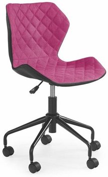 Крісло комп'ютерне Matrix механізм піастри, метал чорний / тканину рожевий, екошкіра чорний Halmar Польща