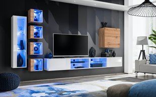 Комплект мебели в гостиную ASM Switch XXVI WWT SW 26 Белый/Дуб Вотан из Польши фото - artos.in.ua