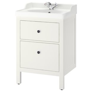 ІКЕА Тумба під умивальник з висувними ящиками HEMNES ХЕМНЕС / RUTSJÖN, 495.468.34 фото - artos.in.ua