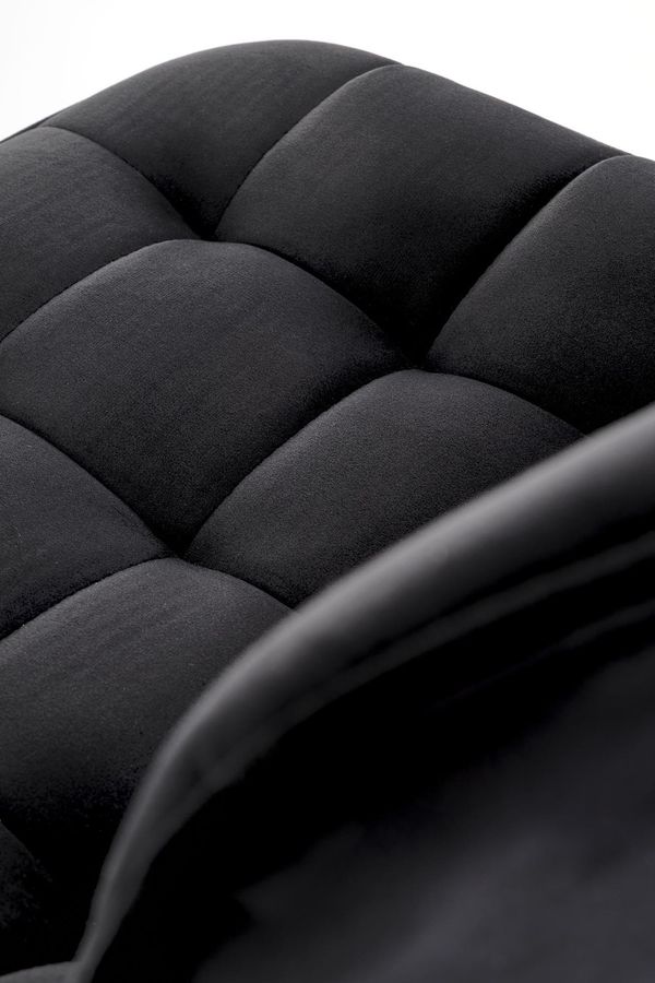 Барне крісло H120 чорний хромована сталь Halmar Польща