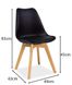 Пластиковий стілець KRIS SIGNAL чорний в модерн стилі Польща