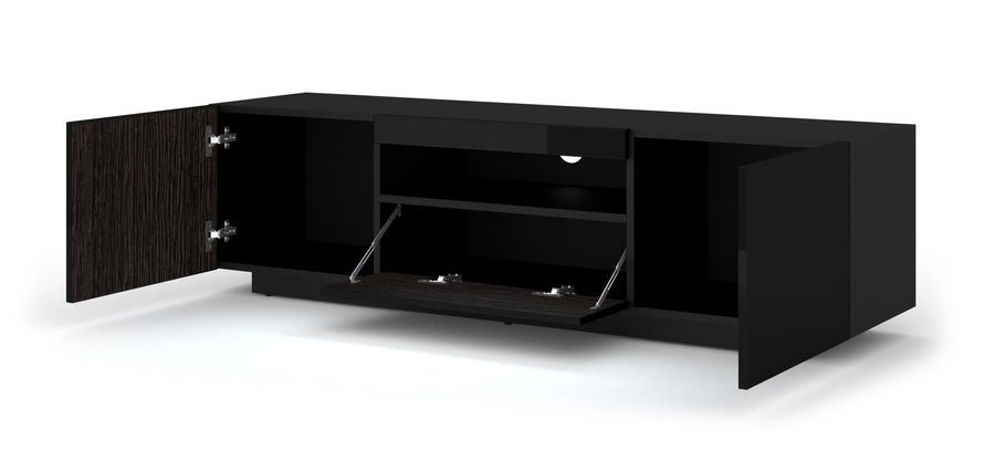 Тумба для під телевізор AURA 150 чорний глянець BIM FURNITURE фото - artos.in.ua