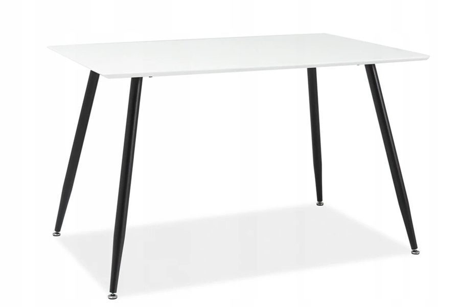 Практичный обеденный стол SIGNAL FLORO 120x80 Белый простая конструкцию и современный дизайн Польша