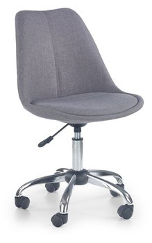 Крісло комп'ютерне Coco 4 механізм піастри, метал хром / тканина сірий Halmar Польща