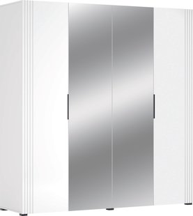 Шафа з зеркалами Амелія 4Д біла з глянсовими фасадами фото - artos.in.ua