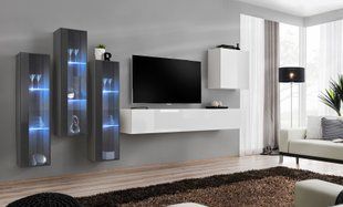 Комплект меблів у вітальню ASM Switch XIII 27 GW SW 13 Графіт матовий / Графіт глянсовий / Білий матовий / Білий глянцевий фото - artos.in.ua