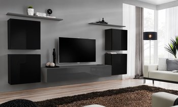 Комплект мебели в гостиную ASM Switch IV 27 ZG SW 4 Черный/Графит из Польши