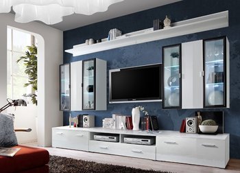 Комплект мебели в гостиную ASM Iceland 20 WZ IC Белый матовый/Белый глянцевый из Польши