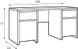 Письмовий стіл BRW Kaspian Венге / Білий глянцевий ширина 160 з 2-ма ящиками