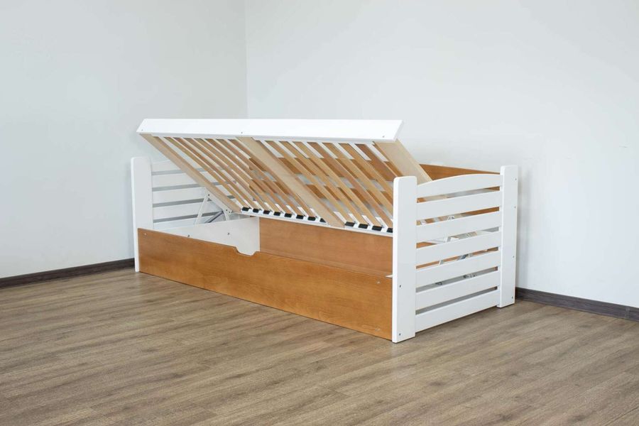 Односпальная кровать из дерева с подъемным механизмом Карлсон Дримка