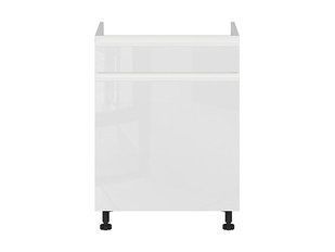 Нижняя кухонная тумба BRW Sole K10-FH_DKS_60/82_STB/B-BAL/BIP, белый глянцевый/альпийский белый, из Польши фото - artos.in.ua