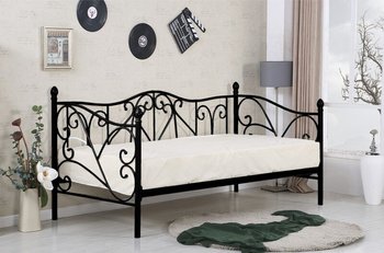 Ліжко HALMAR SUMATRA двоспальне чорне без ящика для білизни Польща