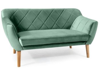 2-місний диван з оксамитовою оббивкою KARO 2 Signal - бук/зелений Bluvel 78 Польща