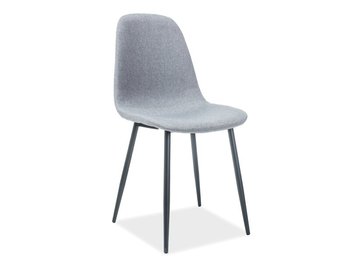 Удобный стул FOX SIGNAL серый обшит тканью в стиле модерн Польша