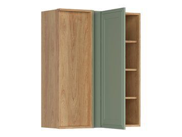 Шкаф кухонный навесной угловой BRW Verdi 80&times;95 &mdash; зелёный, левое открывание фото - artos.in.ua