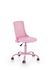Крісло комп'ютерне Pure механізм піастри, метал сірий / поліпропілен, екошкіра рожевий Halmar Польща