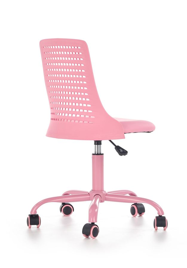Кресло компьютерное Pure механизм Пиастра, металл серый/полипропилен, экокожа розовый Halmar Польша