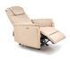 Крісло для відпочинку з функцією гойдання і електричного розкладання USB роз'єм Paradise екошкіра кремовий Halmar Польща