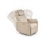 Крісло для відпочинку з функцією гойдання і електричного розкладання USB роз'єм Paradise екошкіра кремовий Halmar Польща