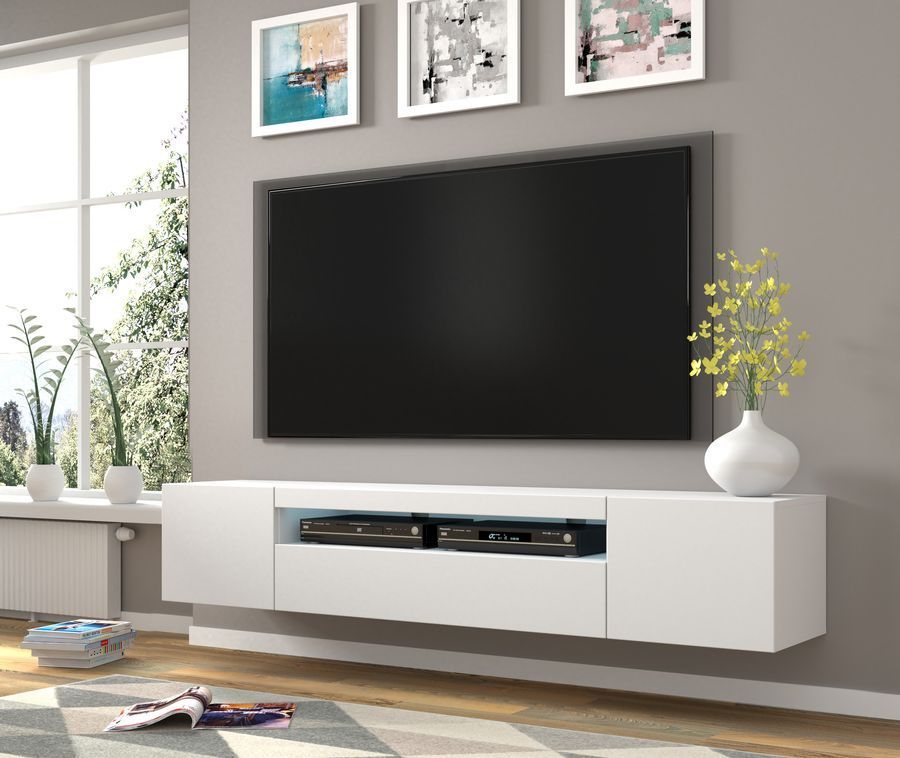 Тумба для под телевизор AURA 200 белый мат BIM FURNITURE фото - artos.in.ua