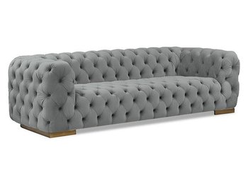 3-місний диван з оксамитовою оббивкою CHESTER Signal - сірий Польща