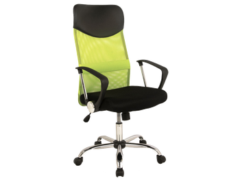 Кресло компьютерное офисное Q-025 SIGNAL зеленая ткань + на колесиках Польша