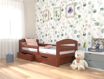 Односпальне ліжко для підростка натурального дерева ВІННІ LUNA - ВІЛЬХА