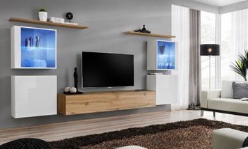 Комплект меблів у вітальню ASM Switch XIV WWT SW 14, білий, дуб Wotan фото - artos.in.ua