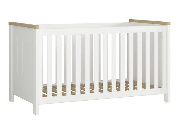 Дитяче ліжко BRW Dreviso Baby S378-LOZ / 140X70-BI / DWM, білий / дуб Вестмінстер,