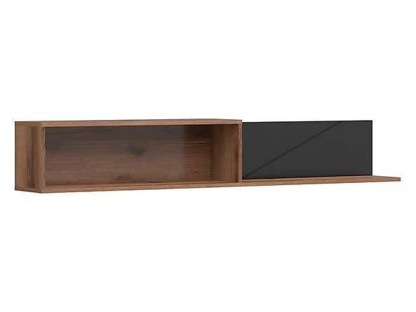 Полку BRW Forn S471-POL / 160-DDC / CAM, дуб Делано / чорний мат, фото - artos.in.ua