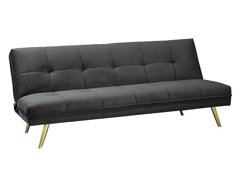 Сірий диван софа MORITZ SIGNAL 181х88х80 тканина вельвет / 4 металеві ніжки Польща