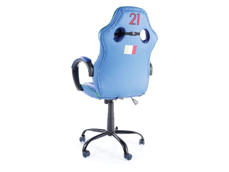 Поворотне крісло Signal Italy блакитно-чорний Польща
