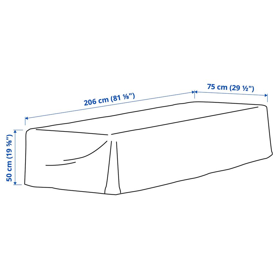 ІКЕА Чохол для садових меблів TOSTERÖ ТОСТЕРО, 105.323.24 фото - artos.in.ua