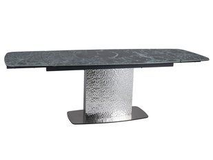 Керамічний морський стіл Moncler Verde Alpi/Silver (160-240)x90 фото - artos.in.ua