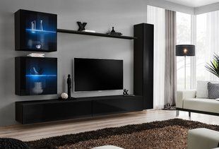 Комплект мебели в гостиную ASM Switch XVIII 26 ZZ SW 18 Черный из Польши фото - artos.in.ua