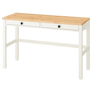 ИКЕА Стол с 2 выдвижными ящиками HEMNES ХЕМНЭС, 305.349.54 фото - artos.in.ua