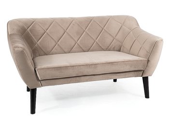 2-місний диван з оксамитовою оббивкою KARO 2 Signal - венге/темно-бежевий Bluvel 40 Польща