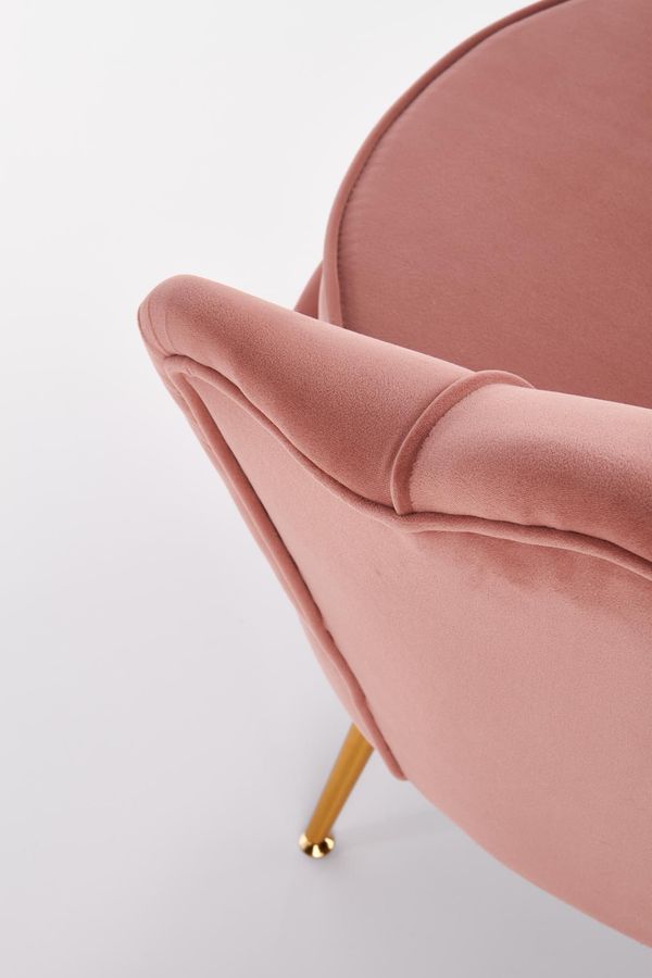 Крісло HALMAR AMORINITO рожеве з тканини Польща