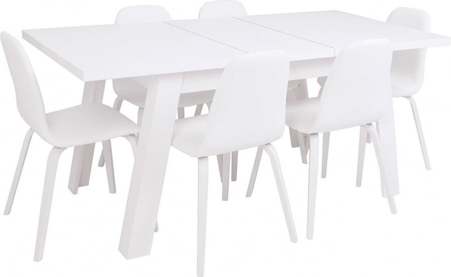 Обідній стіл BRW Cosme Білий Альпійський ширина 150 на 6 осіб