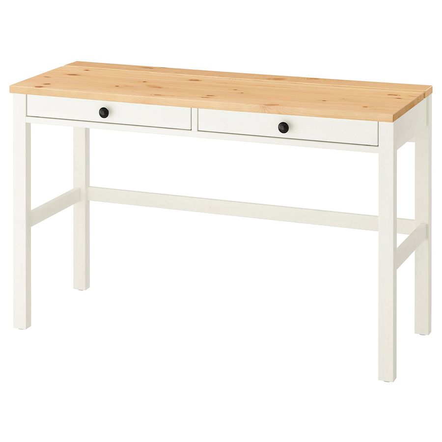 ИКЕА Стол с 2 выдвижными ящиками HEMNES ХЕМНЭС, 305.349.54 фото - artos.in.ua