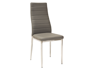 Зручний стілець зі спинкою H-261 SIGNAL сірий на металевих ніжках. фото - artos.in.ua