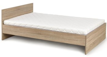Ліжко односпальне з ламінованого ДСП Lima LOZ-90 90x200 дуб Сонома Halmar Польща (без матраца)