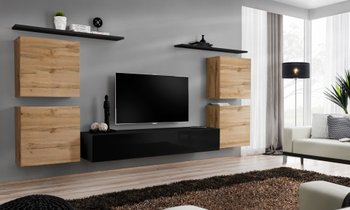 Комплект мебели в гостиную ASM Switch IV WTS SW 4 Дуб Вотан/Черный из Польши