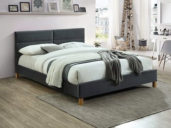 Двоспальне ліжко у скандинавському стилі Sierra SIGNAL 160x200 сіра Польща