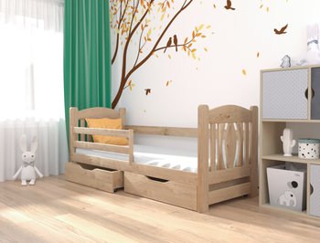 Деревянная кровать для подростка ОСКАР LUNA - бук натуральный