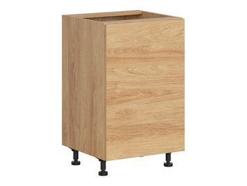 Тумба кухонна нижня BRW Hamper 50 &mdash; дуб хікорі, праве відкривання фото - artos.in.ua