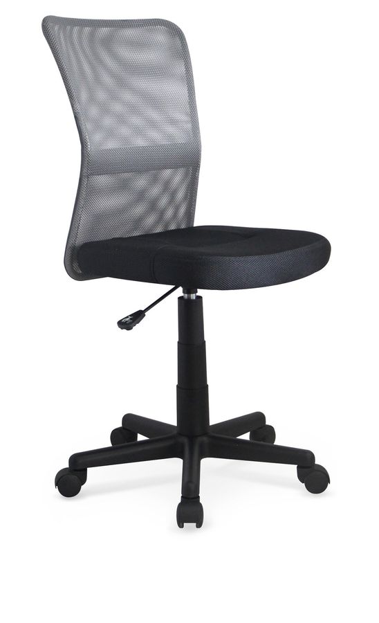 Кресло компьютерное Dingo механизм Пиастра, пластик черный/мембранная ткань черный, сетка серый Halmar Польша