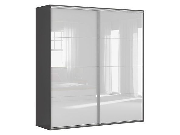 Шкаф-купе BRW Flex F57-SZAFA_ZESTAW_6-SZW/JSZ, светло-серый/серый вольфрам, из Польши фото - artos.in.ua
