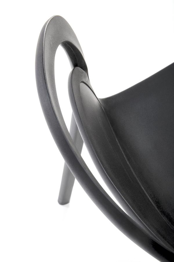 Крісло пластікове K490 чорне Halmar Польща
