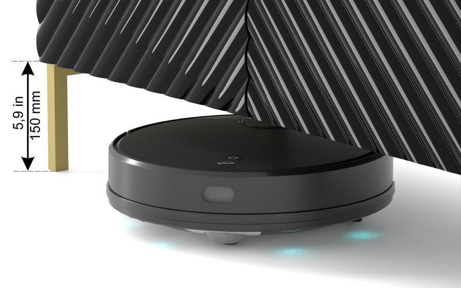 Тумба під телевізор глянець SURF 200 чорна з золотими ніжками BIM FURNITURE фото - artos.in.ua